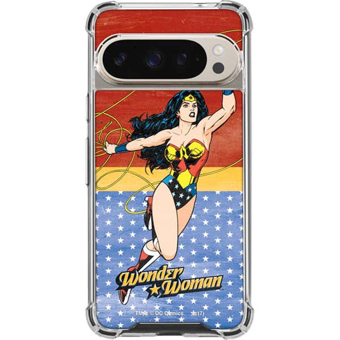 DC Comics Wonder Woman Ready to Fight Pixel 9/9 Pro Clear Case